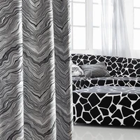 2022 new european style jacquard light luxury simple and modern curtains for living dining room bedroom