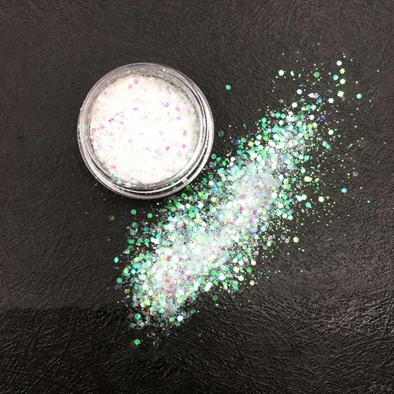 

DIY Crystal Epoxy Jewelry Glitter Mixed Coarse Powder Nail Art Making Filler PXPA