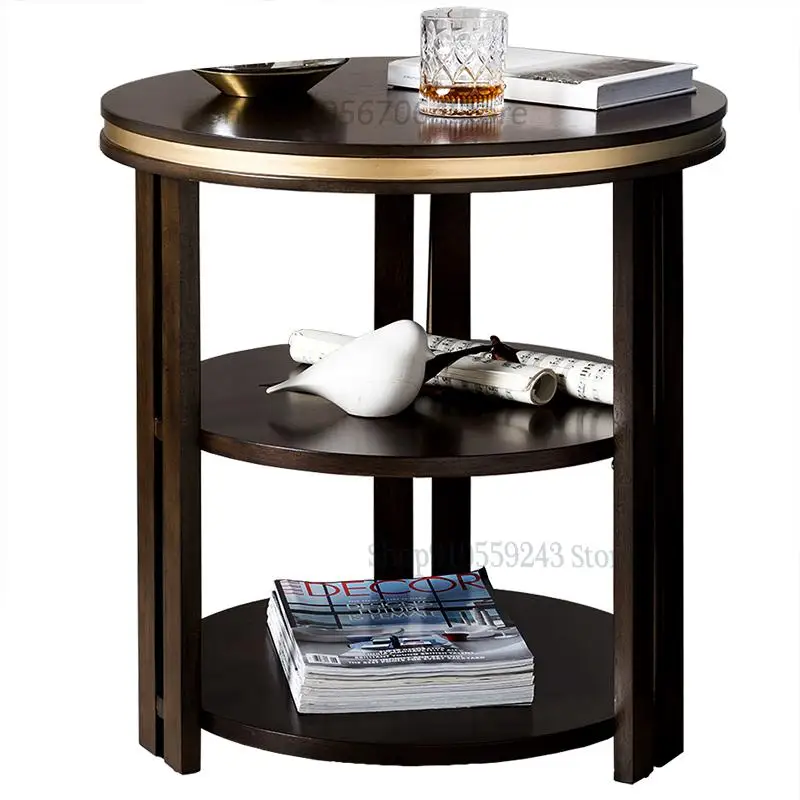 Американский диван круглый столик светильник класса люкс для маленькой квартиры