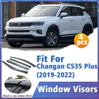 Козырек оконный защитный для Changan CS35 Plus 2019-2022, крышка на вентиляционное отверстие, навесные укрытия, защита от солнца, дождя, дефлектор, аксессуары