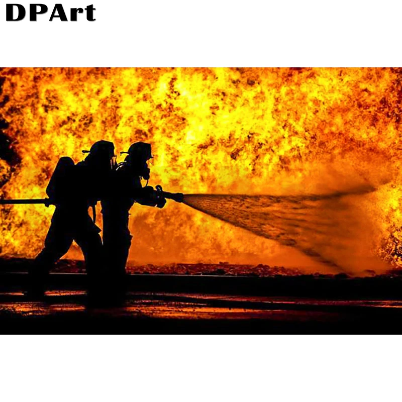 Алмазная живопись полный квадрат/круг пожарник буровой 5D алмазная вышивка набор перекрестного шва рефлексирующий камень Y259.