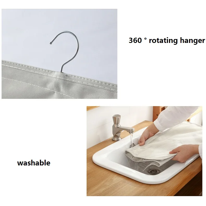 

Wardrobe Storage Bag Foldable Hanging Organizer Underware Bra Socks Multi Pockets Bag Oxford Fabric Hang Storage Organizer Bag