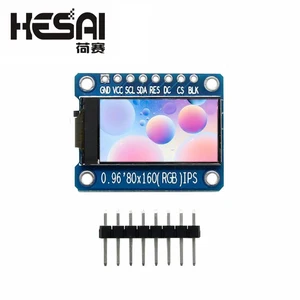 IPS-экран 0,96 дюймов 7P SPI HD 65K полноцветный ЖК-модуль ST7735 Привод IC 80*160 (не OLED)