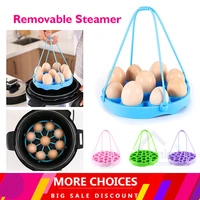 multi function silicone egg steamer rack egg steaming tray with detachable sling for instant pot steamed egg food kitchen tool