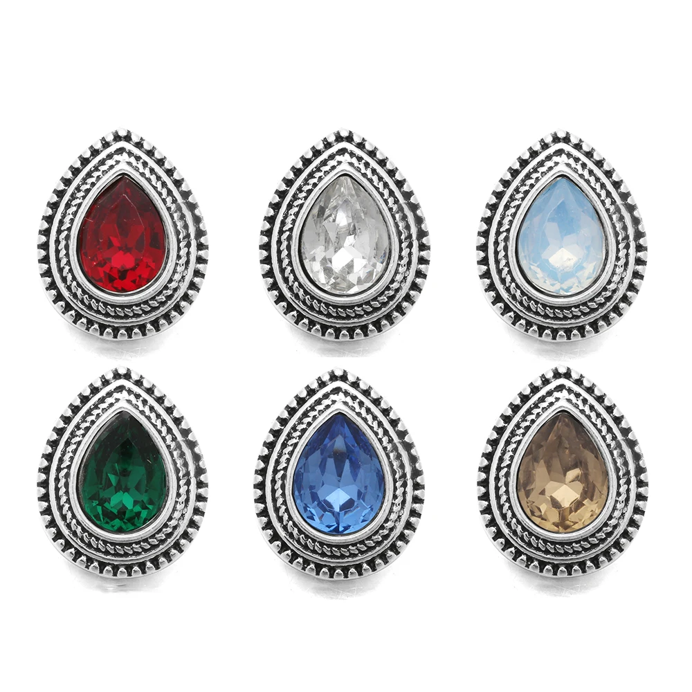 10 шт./лот Высокое качество 12 мм кнопки ювелирные изделия смешанные кристаллы