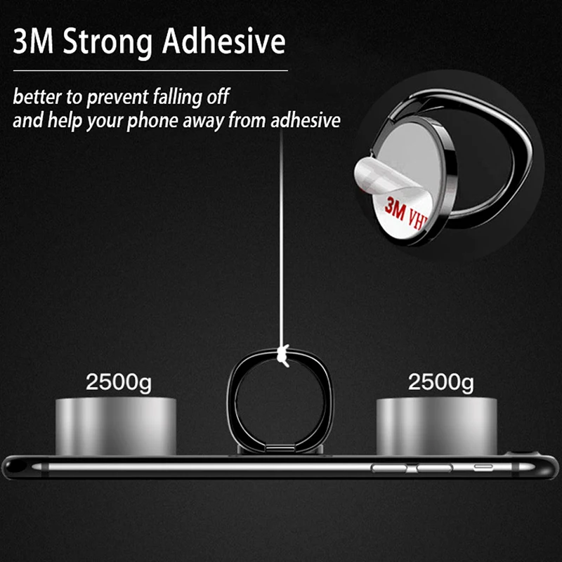 Mobile Phone Finger Ring Holder Ultra Thin Metal Desktop Stand For iPhone 11 XS Huawei Samsung Universal Smartphone Hand Bracket