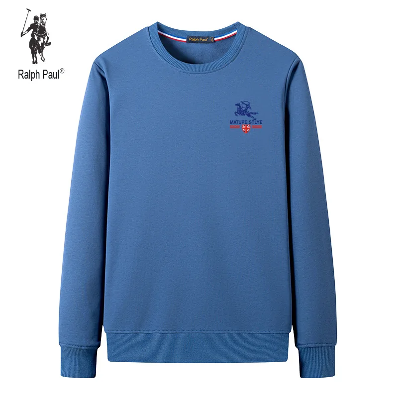 

Повседневная мужская футболка с длинным рукавом Lallen Paul, свободный свитер большого размера с круглым вырезом, Мужской пуловер для тенниса, О...