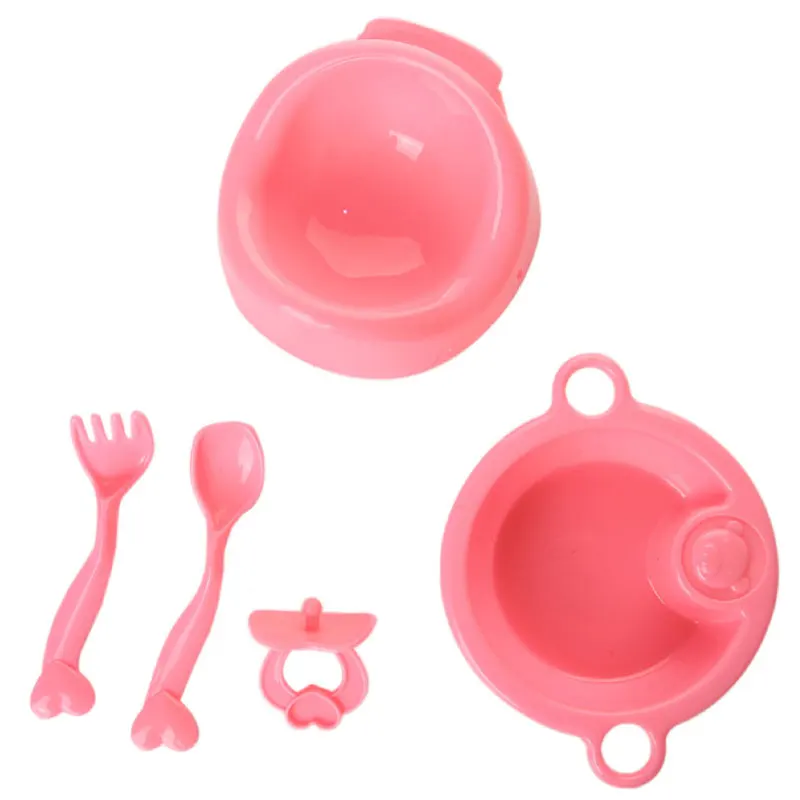 Кукла-младенец корма бутылка чаша 5 шт./компл. подходит 43 см для ухода за ребенком