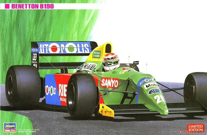 

Hasegawa Plastic Assembly Car Model 1/24 Scale Formula One F1 Benetton B190 Racing Adult Collection DIY Assembly Kit 20340