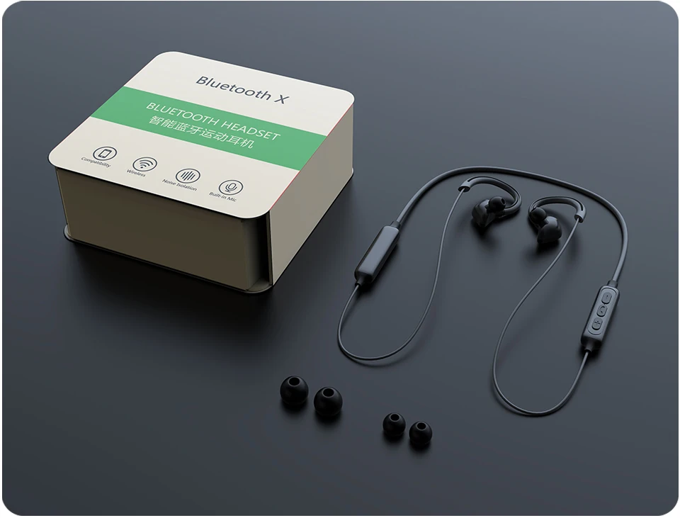 PTM Спортивные Bluetooth наушники, беспроводные наушники, высокое качество звука, беспроводная гарнитура для бега с микрофоном, Bluetooth наушники для телефона