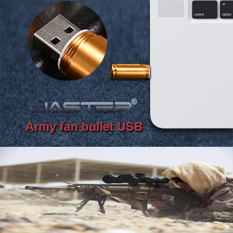 JASTER Горячая металлическая, в форме пули USB 2,0 флэш-карта памяти, Флеш накопитель