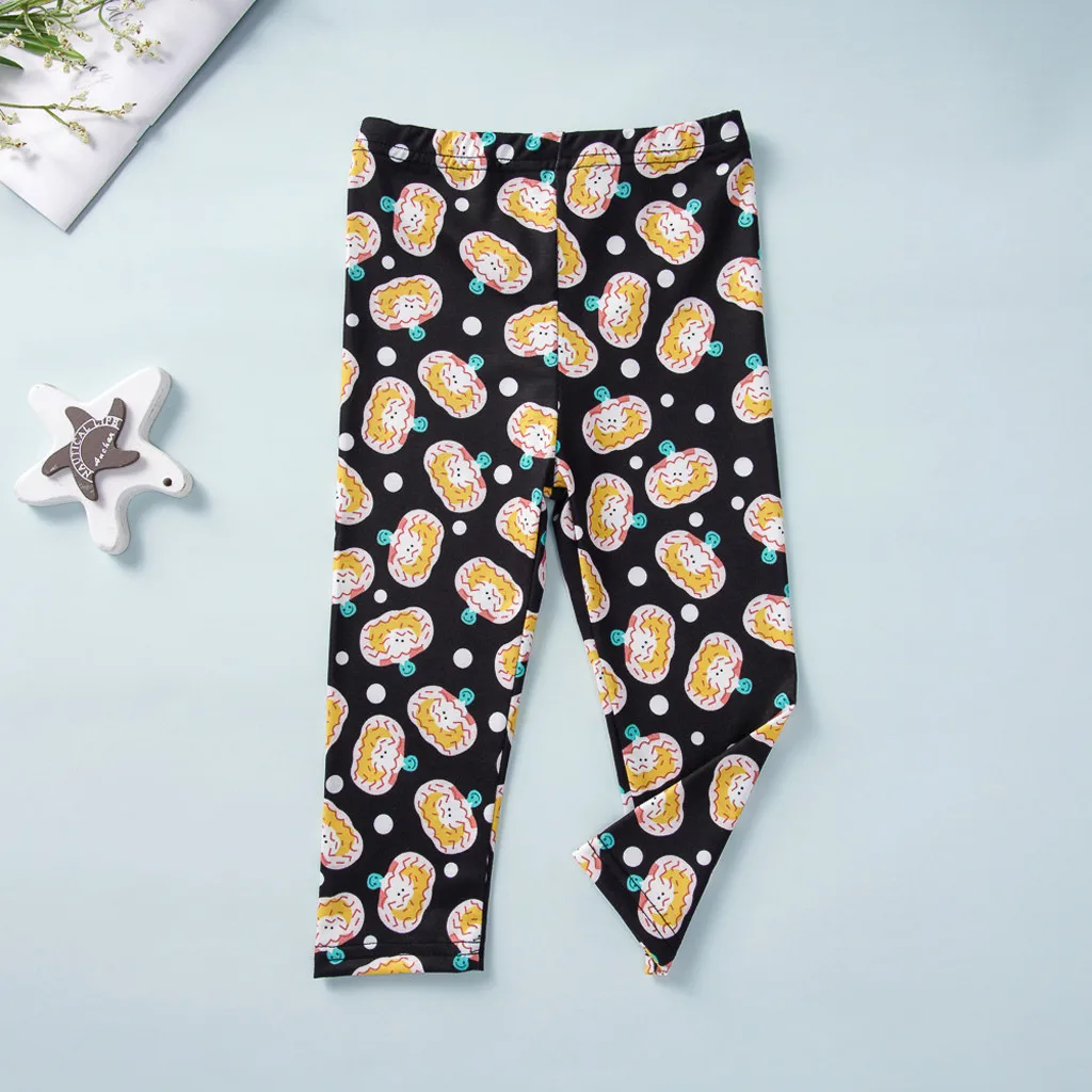 Одежда для маленьких девочек платье с длинными рукавами на Хэллоуин + штаны