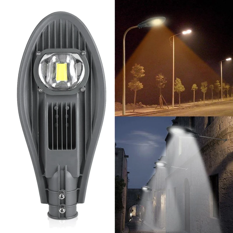 

50W Led Street Light Waterproof Ip65 Road Street Flood Light Outdoor Garden Light Road Park Headlight Ac85-265V - Cool White