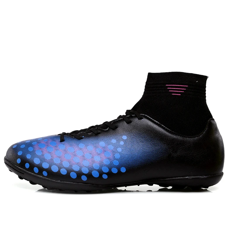 Футбольные бутсы мужские высокие ботильоны детские длинные с шипами спортивная