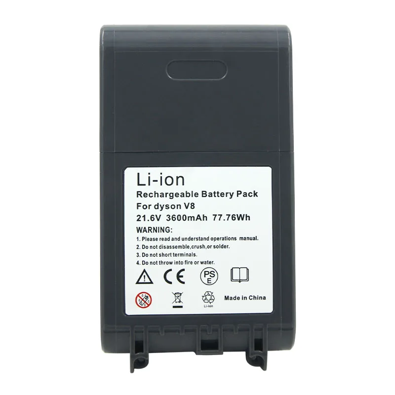 Сменный аккумулятор для пылесосов 21,6 V 3600mAh Li-Ion для Dyson V8 abte V8 Fluffy V8 animal V8 Motorhead V8 AnimalPro