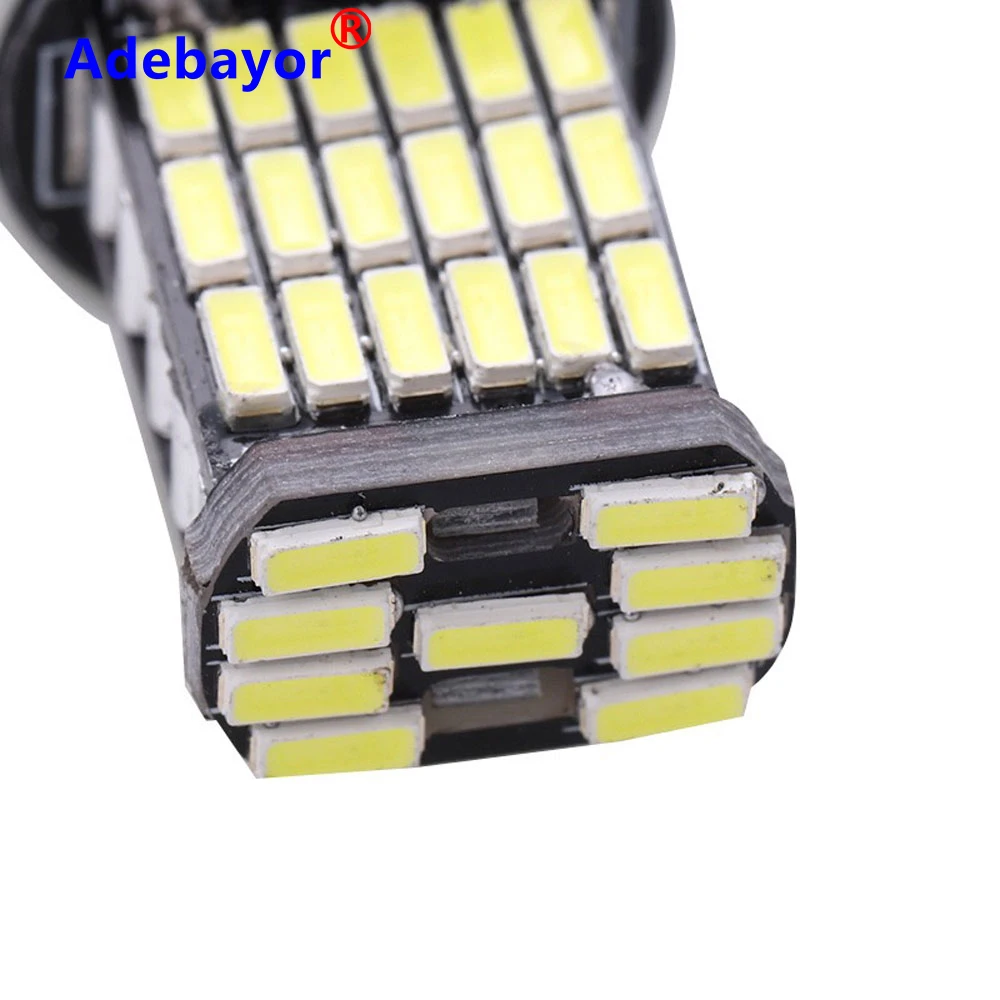4 шт. 1156 CANBUS без ошибки p21w BA15S 4014 led 45 SMD автомобиля задние светодиодные лампы