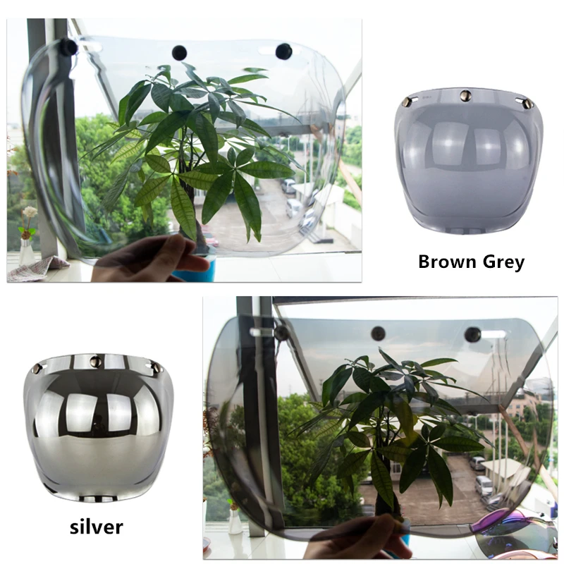 Мотоциклетный шлем с воздушно-пузырьковым козырьком откидной открытым лицом