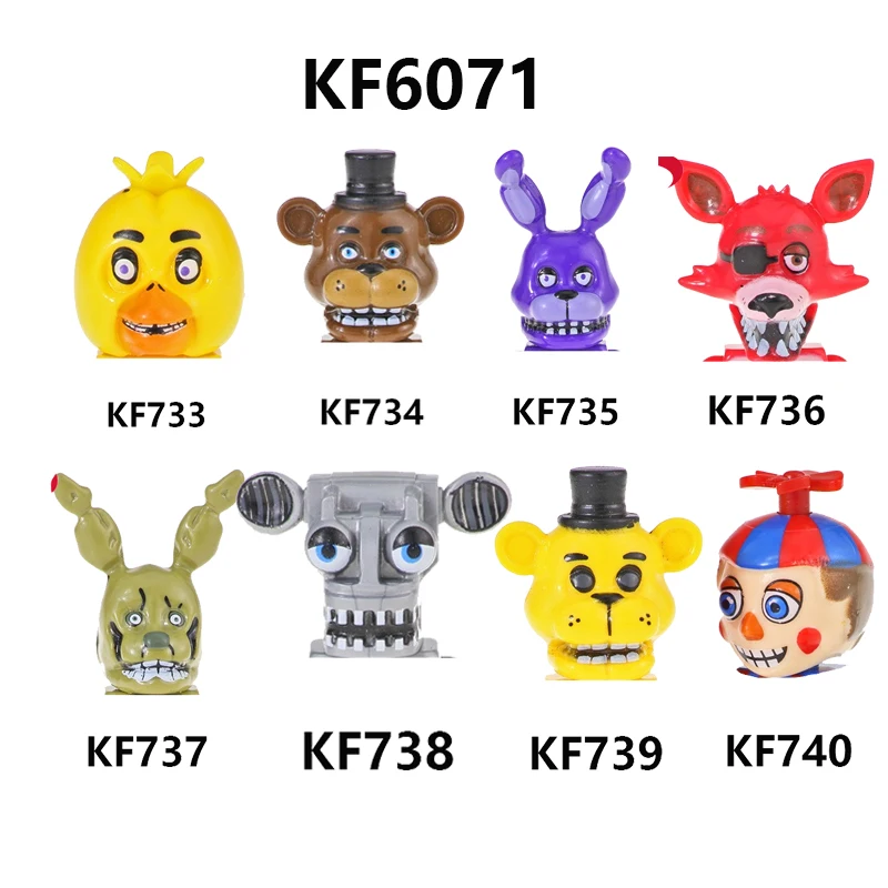 

KF6071 Building Blocks Action Cartoon Movie Ballonboy Chica Freddy Foxy Spintraft Bricks Figures Gift Toys For Kids