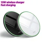 15 Вт Qi Беспроводное зарядное устройство для iPhone 12 11 Pro Xs Max Mini X Xr 8 Индукционная Беспроводная зарядная панель для Samsung Xiaomi