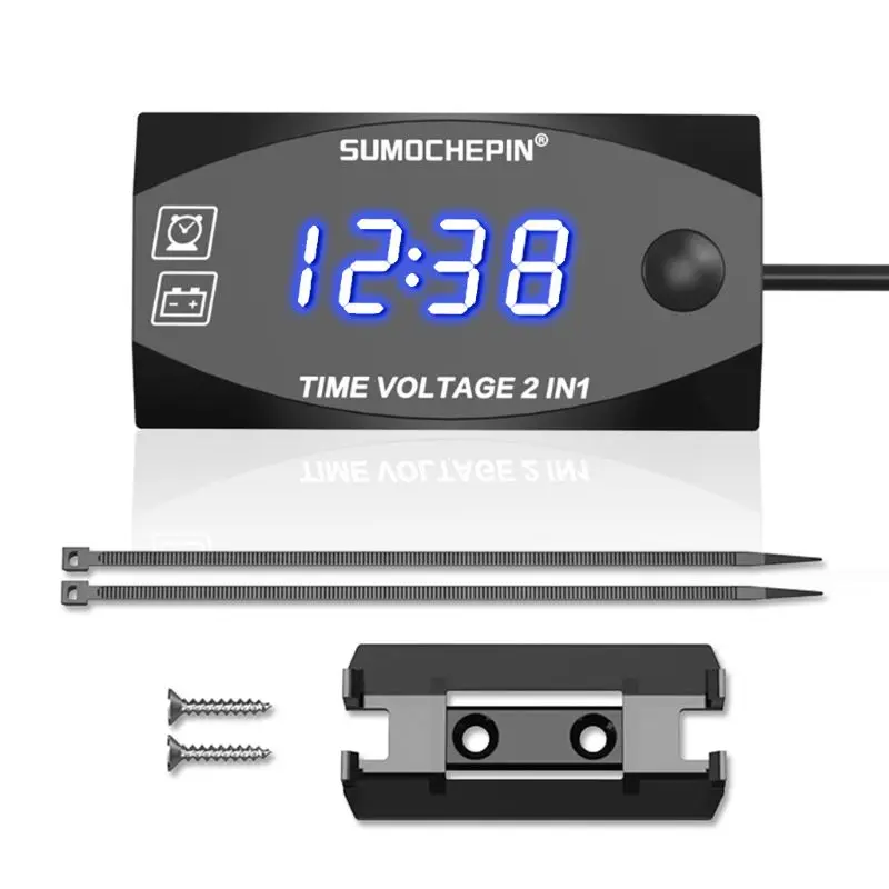 Светодиодный вольтметр 12 В постоянного тока с цифровым дисплеем измеритель