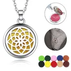 Женское Ожерелье для ароматерапии, винтажное ожерелье с диффузором эфирного масла в виде цветов, бабочек и деревьев, подвески