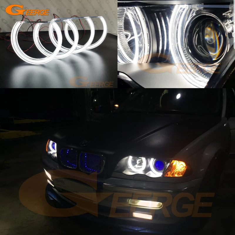 DTM Style Ultra bright Led Angel Eyes halo rings Day Light For BMW E46 Coupe Convertible PRE FACELIFT 1999-2003