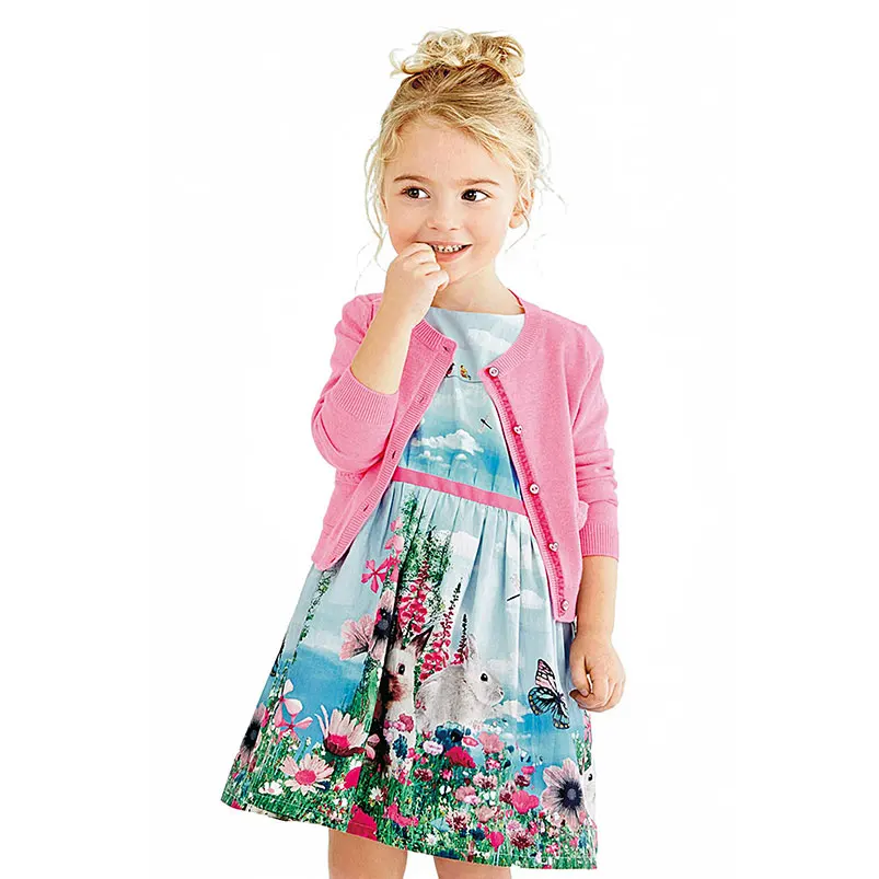 Платье детское с цветочным принтом без рукавов на возраст 0-8 лет | Мобильные