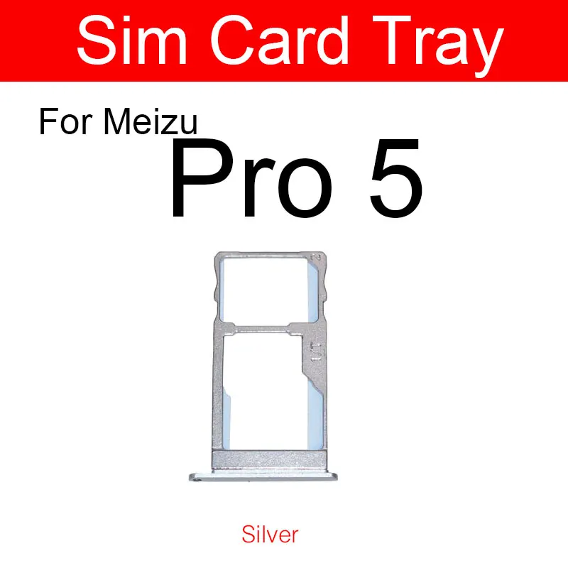Золотой и серый Серебряный держатель для микро-sim-карты Meizu Pro 5 Pro5 M576 M576u Micro SD Reader
