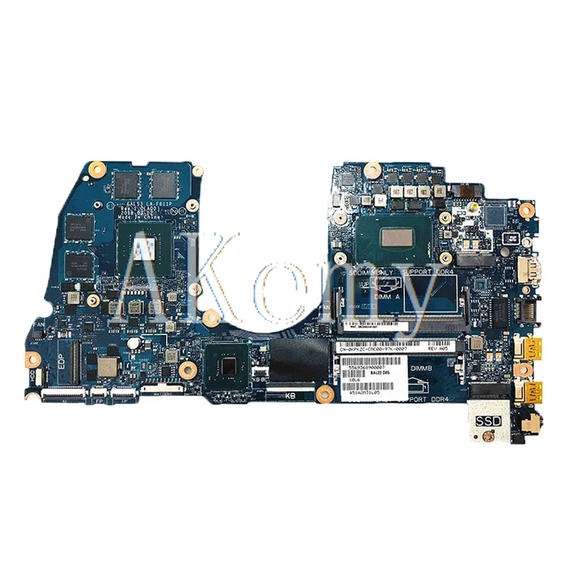 Kaufen SAMXINNO CAL53 LA-F611P Laptop Motherboard Für For DELL G3 15-3579 3579 Original Mainboard I7-8750H GTX1050