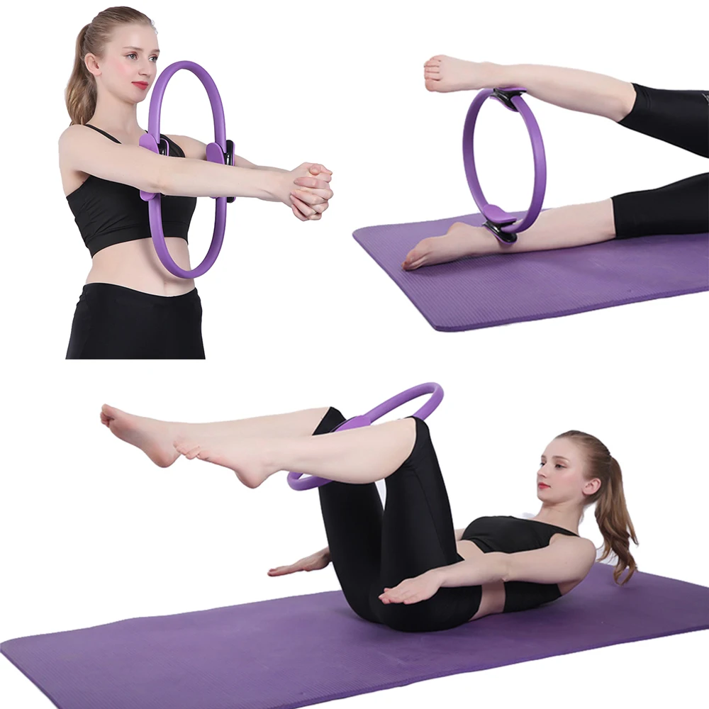 Кольцо для пилатеса магический круг йоги упражнений фитнеса двойное сцепление