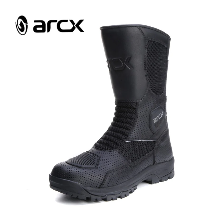 Байкерские ботинки ARCX L60686 мужские сетчатые для езды на мотоцикле летняя обувь