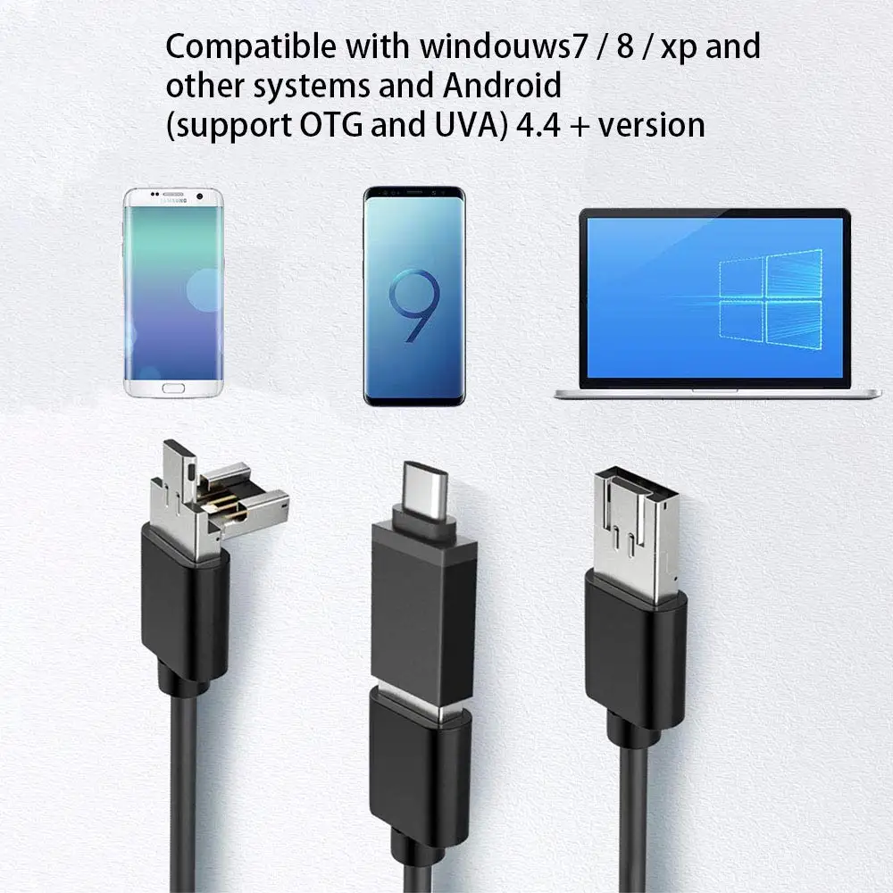 ПК Android эндоскоп Камера 2 м/5 м Кабель для программирования 5 мм 8 объектив