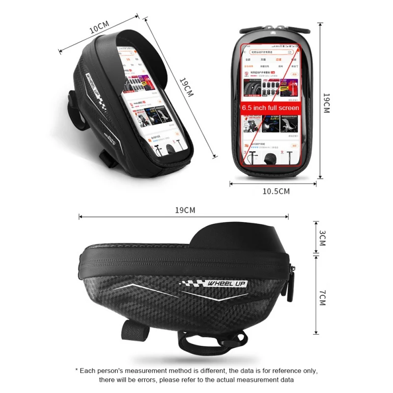 

Cycling Bicycle Bike Head Tube Handlebar Cell Mobile Phone Bag Case Holder Phone Mount Bags Case New 2021