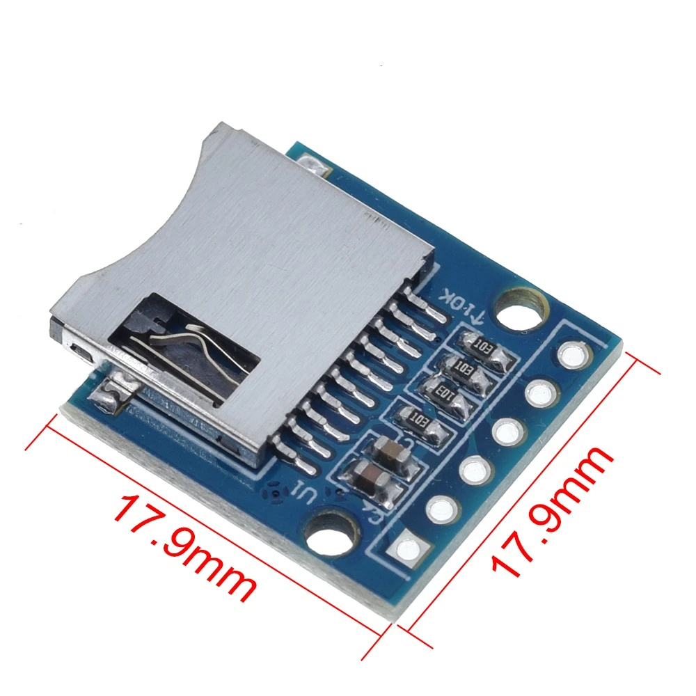 TZT Micro SD хранения Плата расширения мини Micro SD TF карты защитный модуль памяти с контактами для Arduino ARM AVR