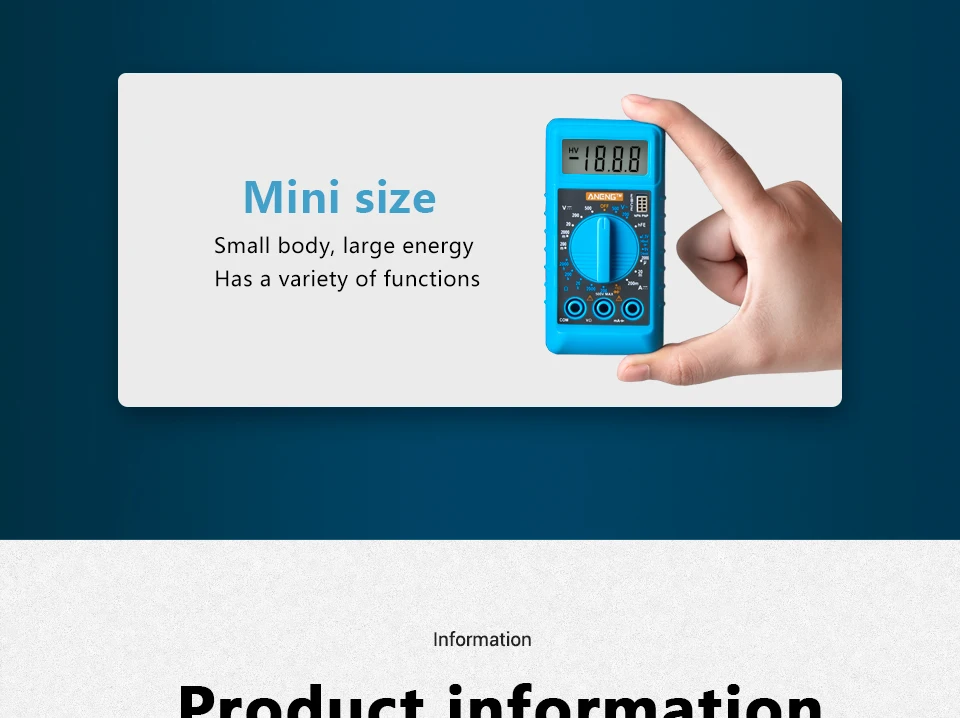 ANENG мультиметр цифровой мини тестер multimeter esr метр мультиметры транзистор тестер Мультиметр мултиметр multimetr dc dc digital multimeter tester тестер транзисторов тестор esr meter тестеры амперметр мультимитр