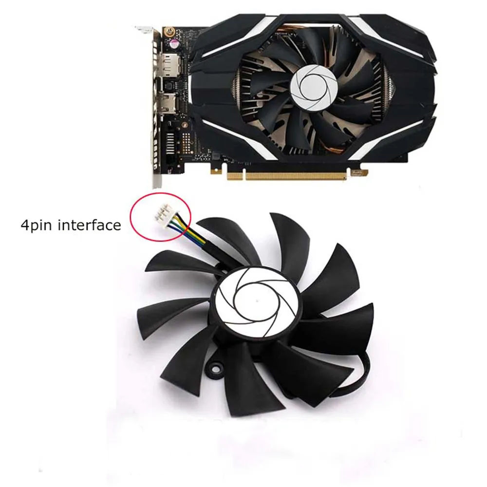Охлаждающий вентилятор постоянного тока 12 В 4-контактный для MSI R7 360 2GD5 OC GeForce GTX 950
