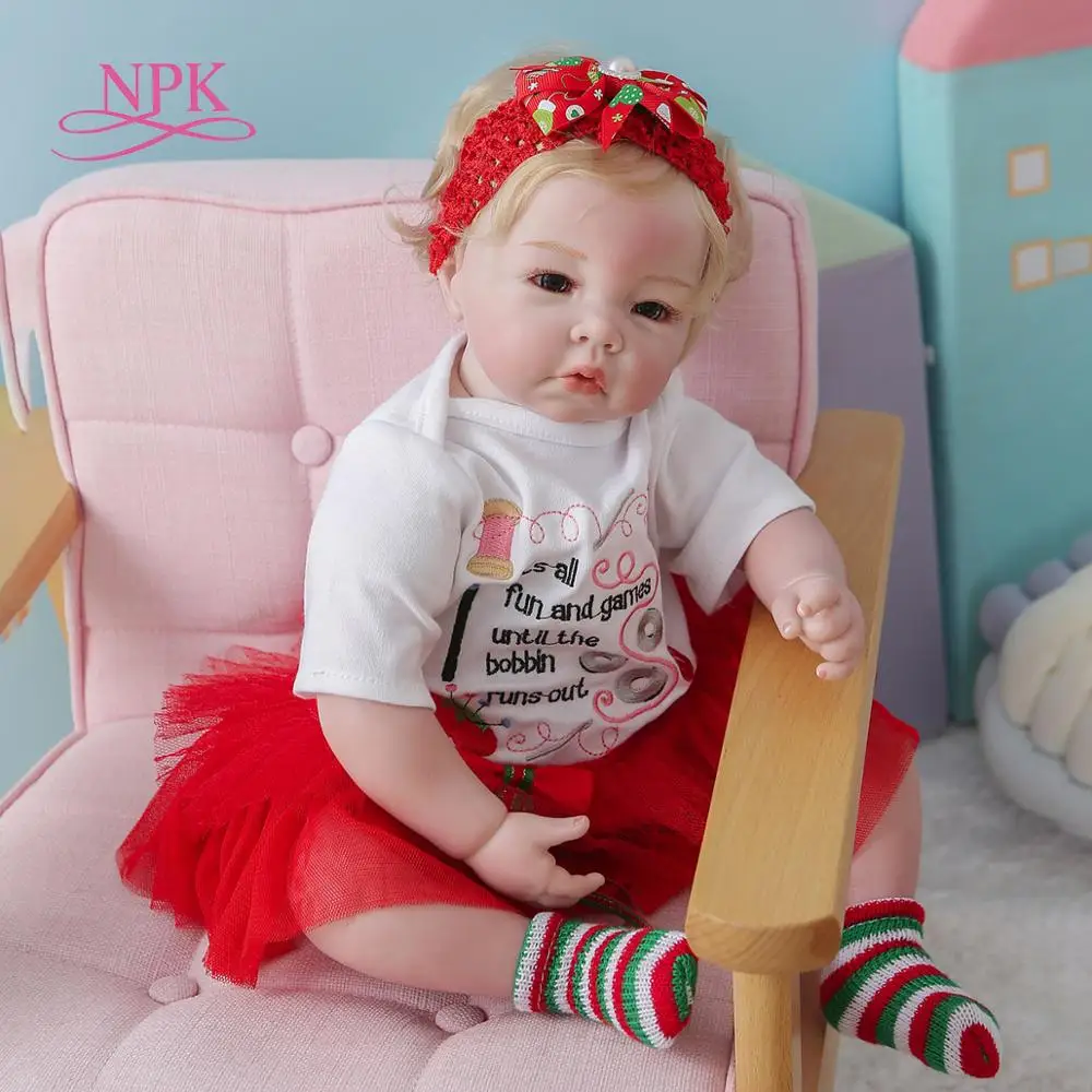 NPK 50 см коллекционные арт куклы из мягкой ткани 100% ручной работы детальную