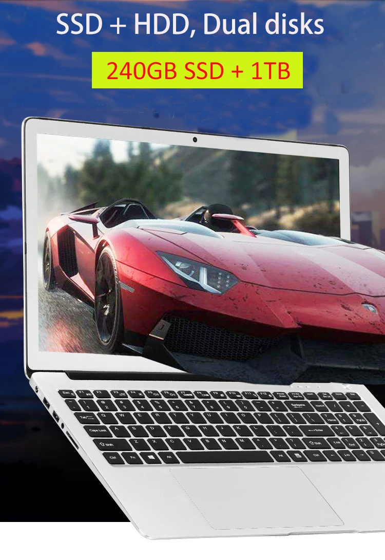 15,6 дюймовый игровой ноутбук Core I7 6500U выделенная графика 8 Гб 256 ГБ SSD+ опция 1 ТБ HD ультрабук ноутбук