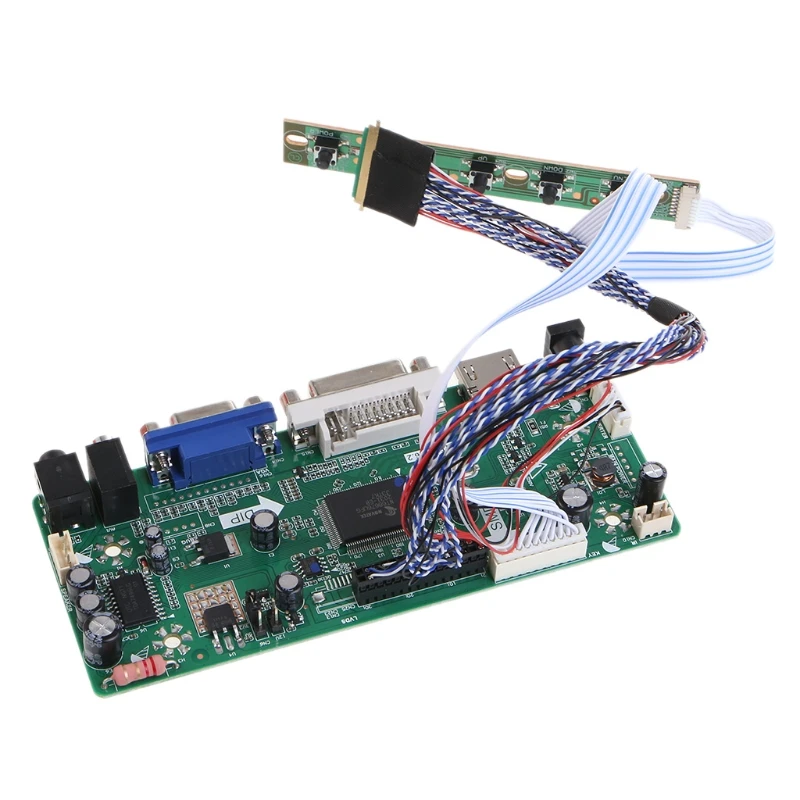

VGA DVI LCD Controller Driver Board for 1600x900 17.3 Inch LP173WD1 LP173WD1 -TLA1 TLN4 WLED LVDS Panel H052
