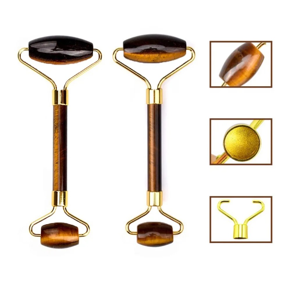 5 шт./лот природный камень тигровый глаз уход за кожей лица ролик лицом Красота