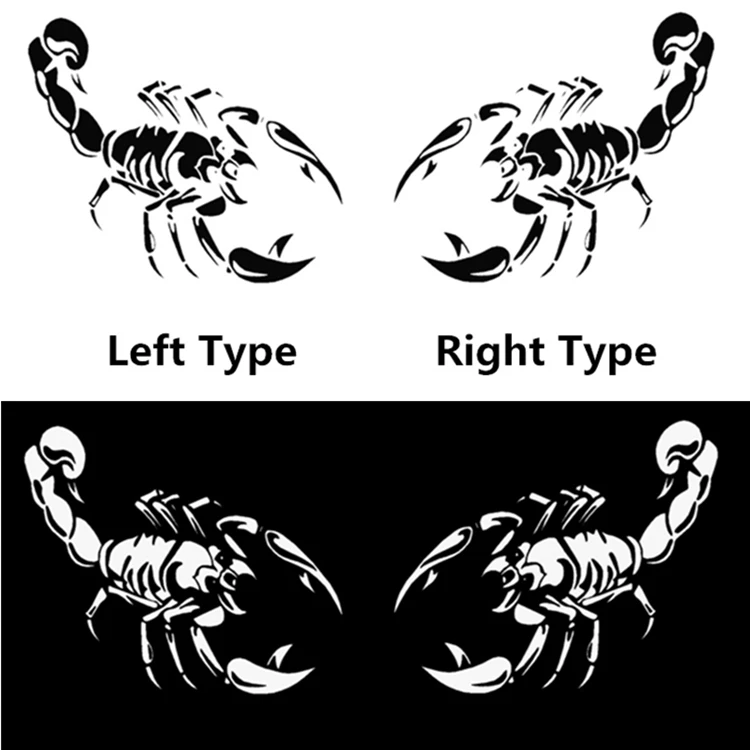 Автомобильные наклейки в виде скорпиона 50 см * 30 забавные креативные