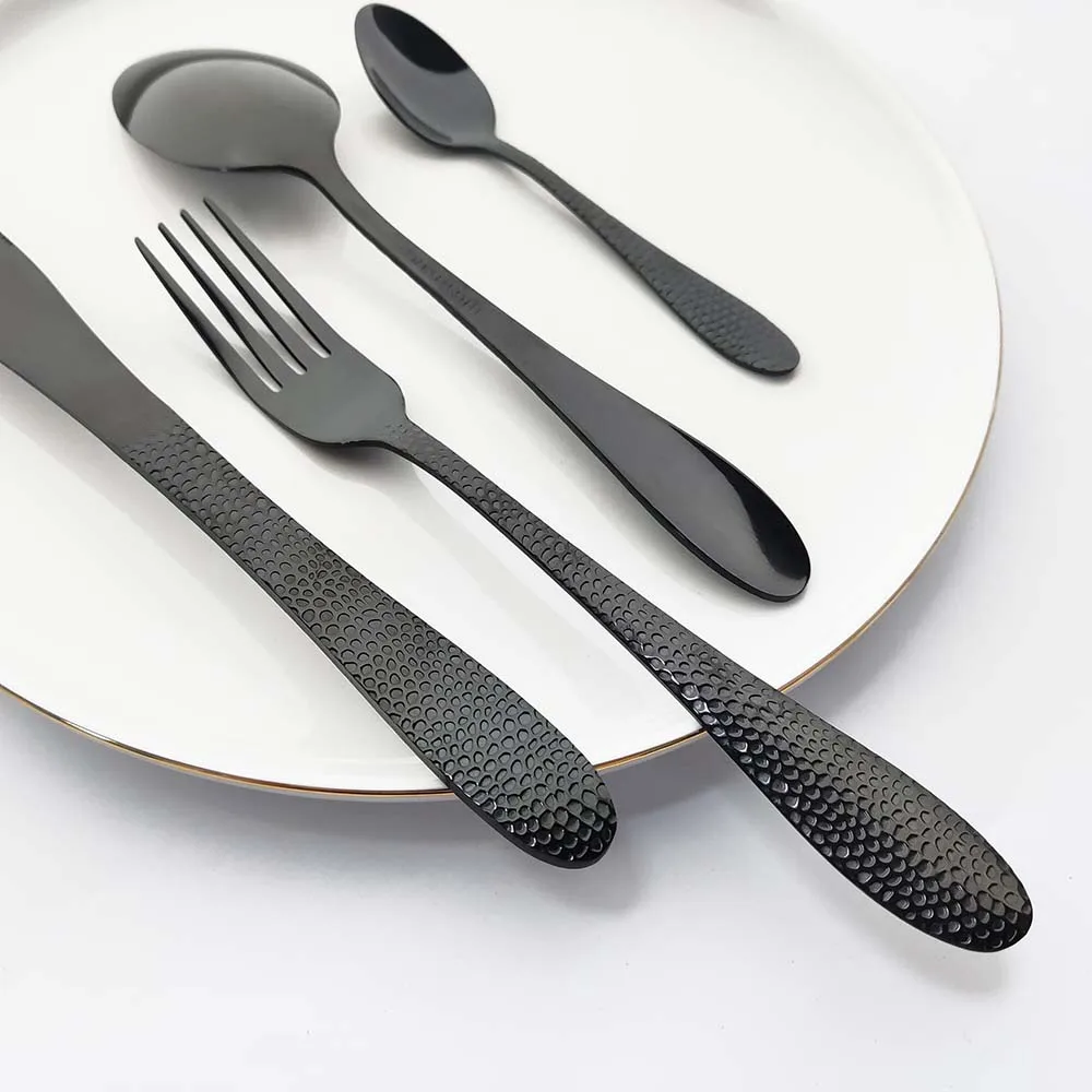 Набор столовой посуды из розового золота 4 шт. ножи вилки ложки набор нержавеющей