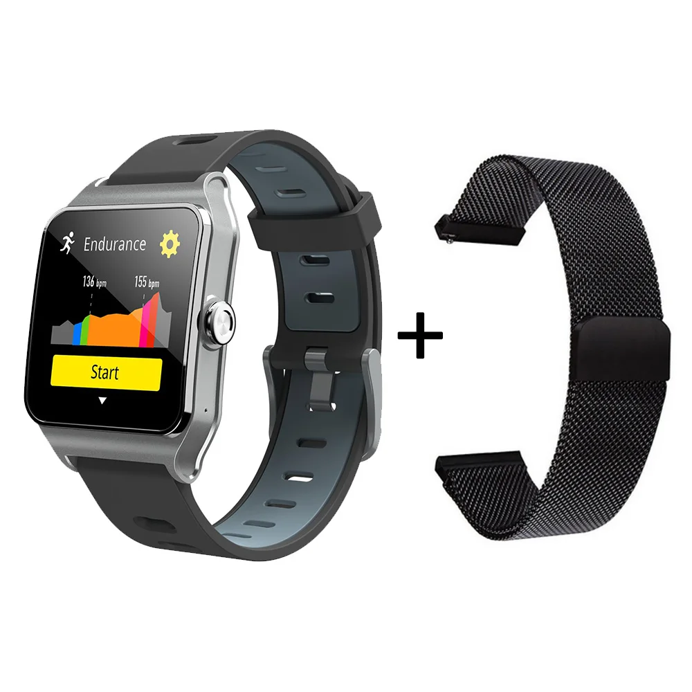 Гарантия 1 год BR3 gps 17 видов спорта Smart Band Bluetooth ч Strava браслет IP68 Водонепроницаемый Фитнес трекер Для мужчин часы - Цвет: Gray add Black3