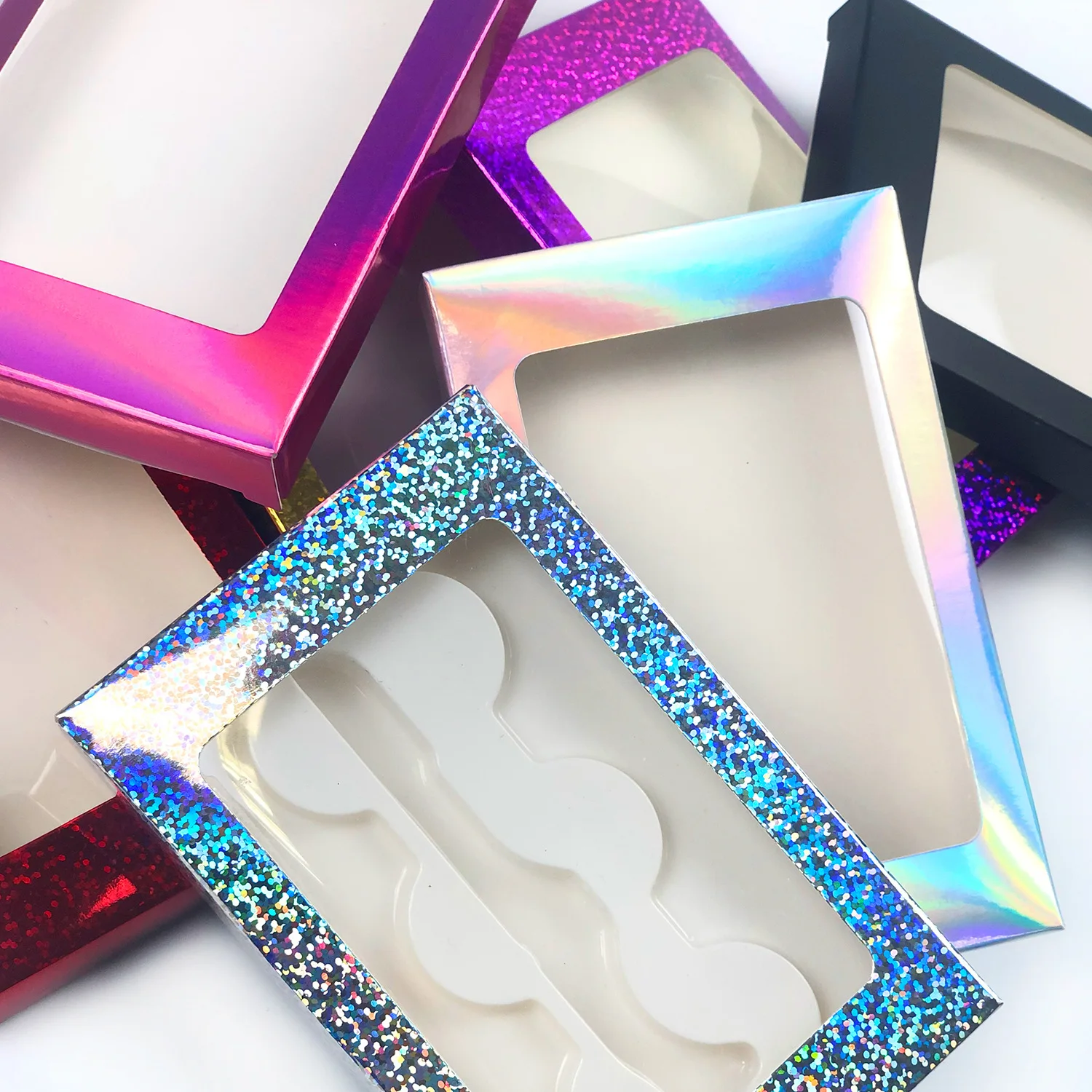 Новинка 20/50/100 шт. коробка для упаковки ресниц три пары бумажная пустпосылка чехол