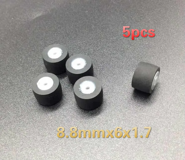 

5 шт. 8.8mmx6x1.7 автомобильный втягивающий пресс ременный шкив, дека аудио рекордер давления пресс ременный шкив скотч плеер стерео Резина