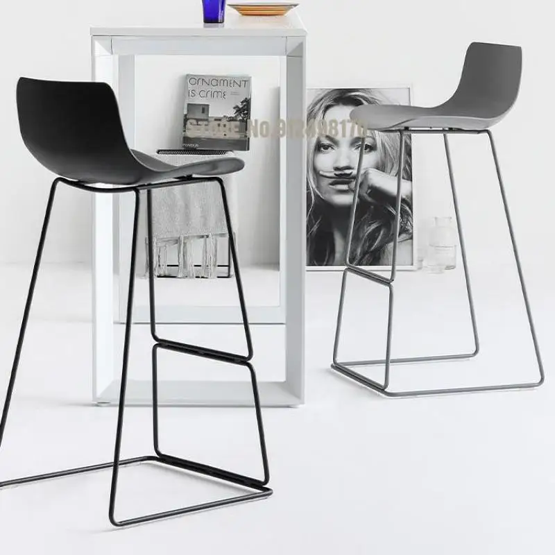 Bar Stools Modern Minimalist Home Nordic Chairs Backrest Creative High | Мебель