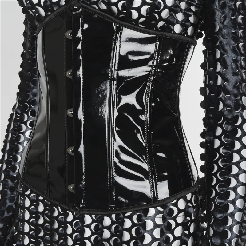 

Angel's Secret women's clothing 2020 winter solid color hollow perspective hole stitching waist slim fit trousers suit AG30735