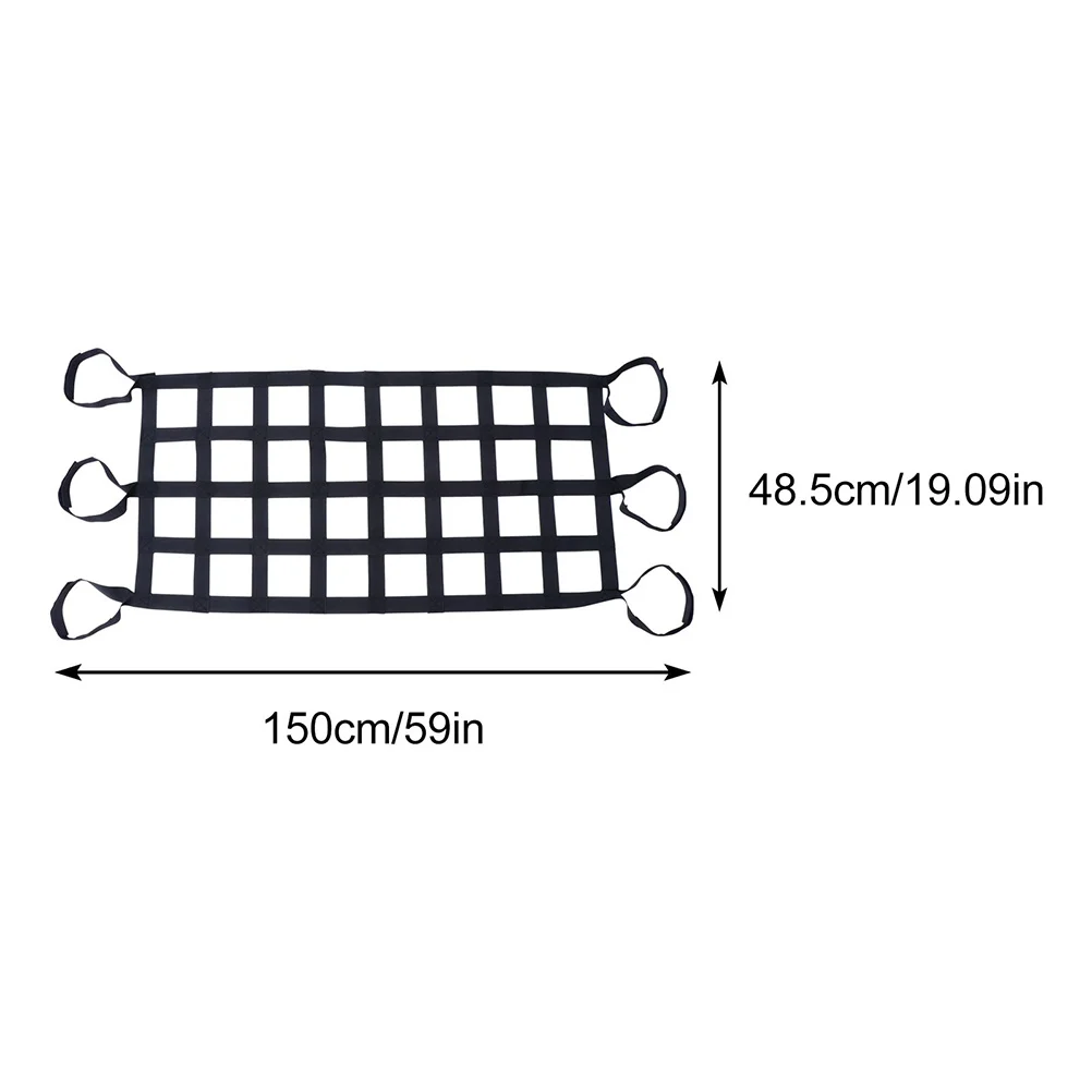 

2 Pcs Practical Car Roof Nets Vehicle Rooftop Net Elastic Luggage Storage Meshes