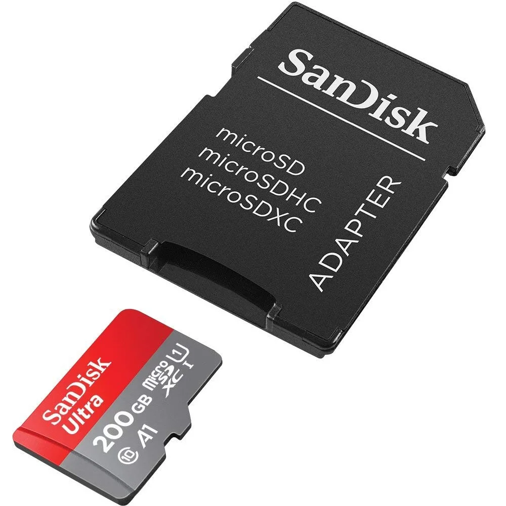 

100%SanDisk A1 Memory Cards camera tf 200GB 256GB 400GB 100M/S Micro sd card Class10 UHS-1 flash card Memory Microsd TF/SD Card