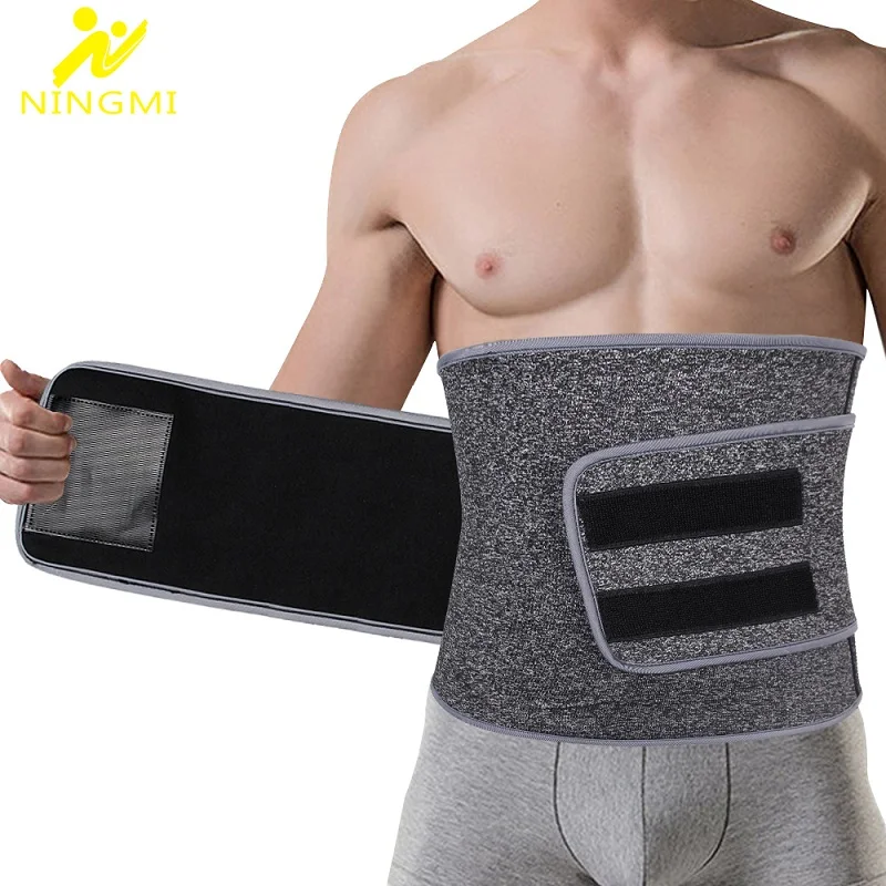 

NINGMI Slimming Underwear Abdominal Belt for Men Neoprene Sauna Suit Body Shaper Slim Waist Trainer Firm Shapewear Strap Cincher